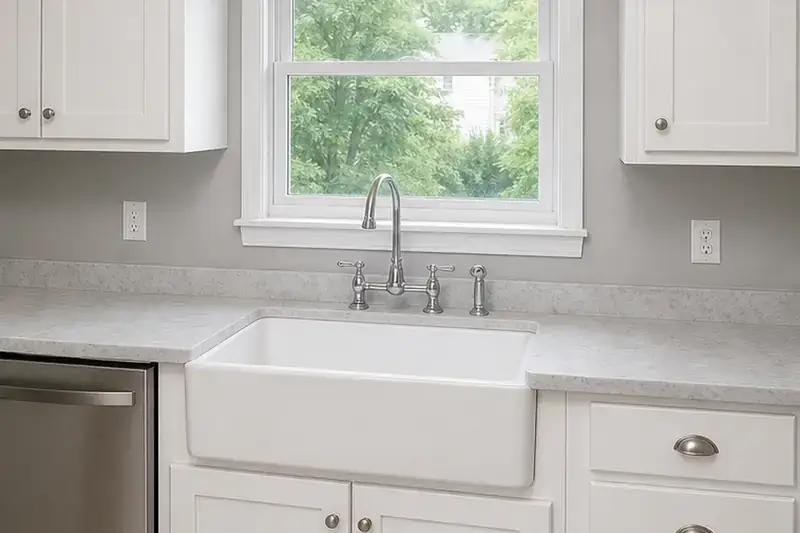 Cabinet refinishing project imagery used in the Procut Painters website design